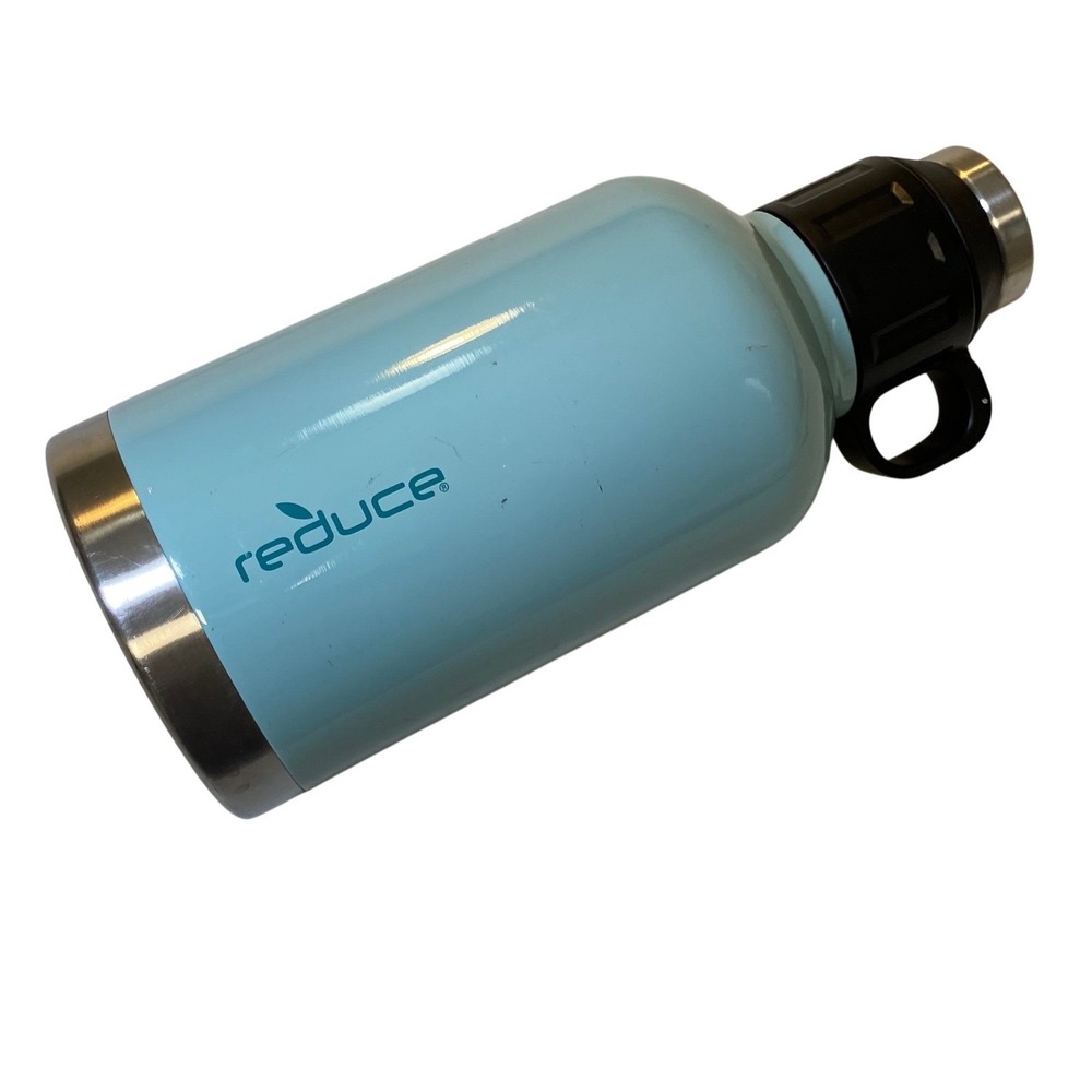 Reduce 64 oz Vacuum Insulated Water Bottle Light Blue Stainless Steel Handle